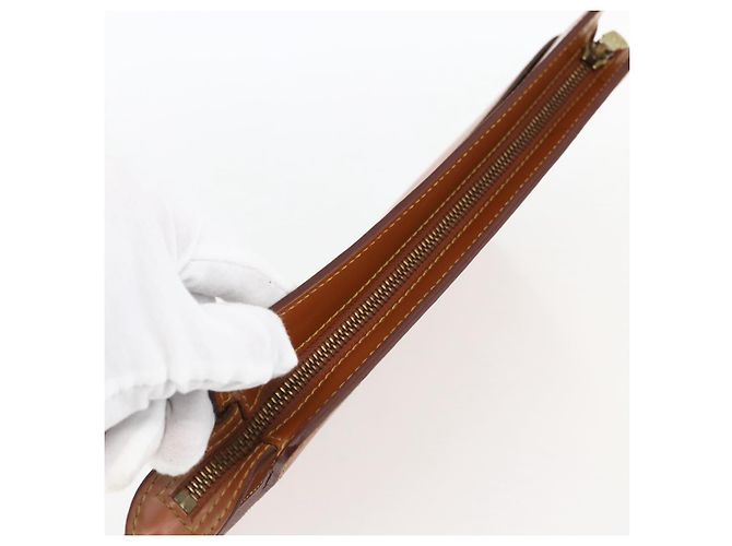 LOUIS VUITTON Pochette Uomo Epi Borsa Marrone Zipangu Oro M52528 LV Auth ka2290 - vista 5