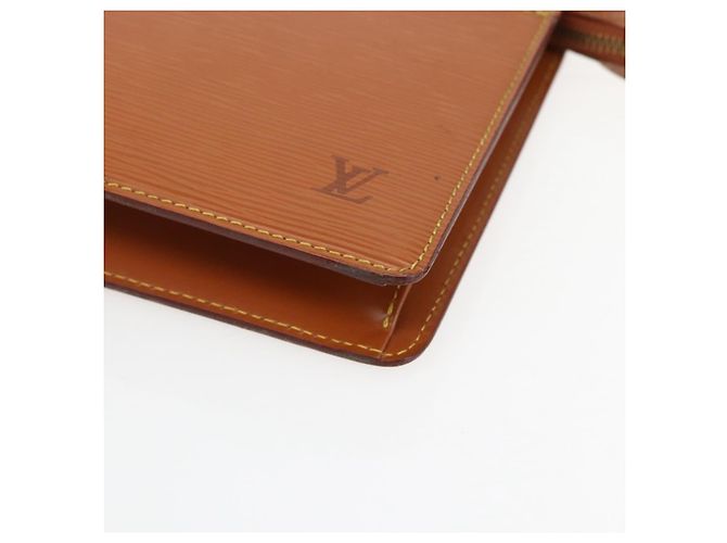 LOUIS VUITTON Pochette Uomo Epi Borsa Marrone Zipangu Oro M52528 LV Auth ka2290 - vista 7