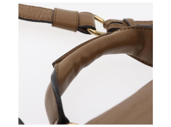 Chloé Borsa a mano in pelle Chloe Elise 2 in 1 marrone oro Auth BA10748 D'oro - vista 14