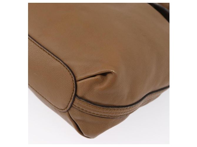 Chloé Borsa a mano in pelle Chloe Elise 2 in 1 marrone oro Auth BA10748 D'oro - vista 16