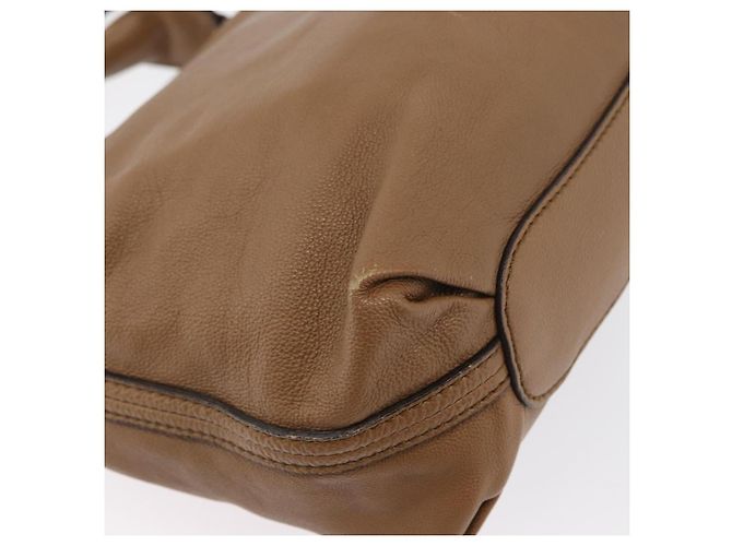 Chloé Borsa a mano in pelle Chloe Elise 2 in 1 marrone oro Auth BA10748 D'oro - vista 17