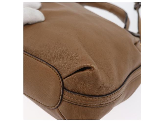 Chloé Borsa a mano in pelle Chloe Elise 2 in 1 marrone oro Auth BA10748 D'oro - vista 18