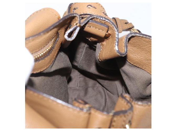 Chloé Borsa a mano in pelle Chloe Elise 2 in 1 marrone oro Auth BA10748 D'oro - vista 21