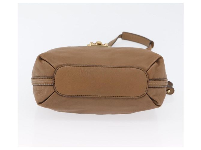 Chloé Borsa a mano in pelle Chloe Elise 2 in 1 marrone oro Auth BA10748 D'oro - vista 5