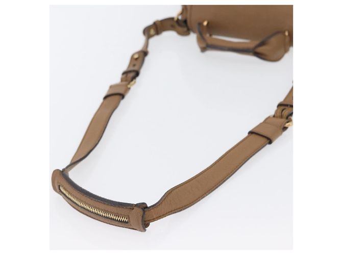 Chloé Borsa a mano in pelle Chloe Elise 2 in 1 marrone oro Auth BA10748 D'oro - vista 8