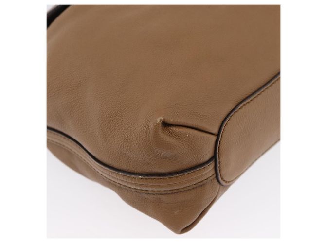Chloé Borsa a mano in pelle Chloe Elise 2 in 1 marrone oro Auth BA10748 D'oro - vista 9