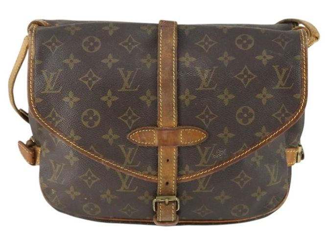 LOUIS VUITTON Borsa a Spalla Monogram Saumur 30 M42256 LV Auth 169318 Monogramma - vista 13