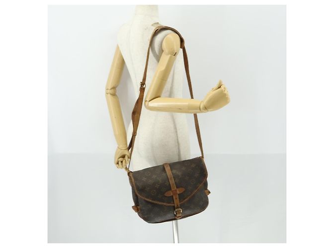 LOUIS VUITTON Borsa a Spalla Monogram Saumur 30 M42256 LV Auth 169318 Monogramma - vista 28