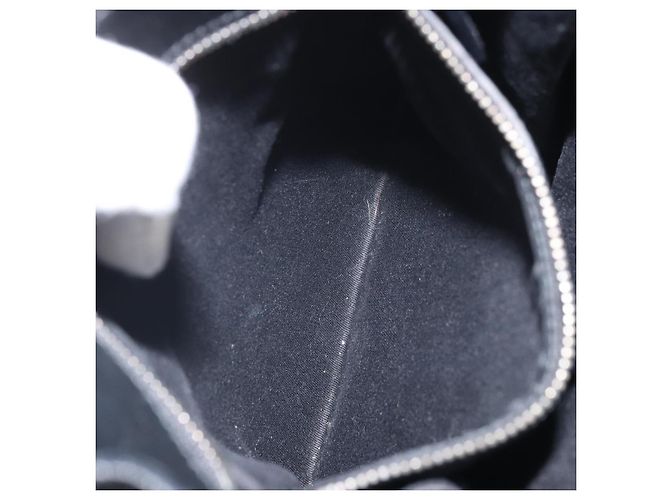 Borsa a mano in tela GG Gucci Nera Argento 110292 Auth hk3496 Nero - vista 21