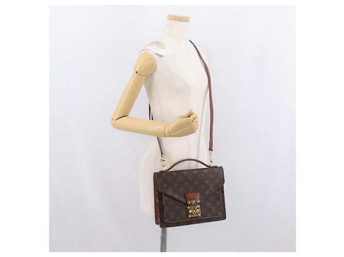 LOUIS VUITTON Borsa a Spalla Monceau 26 Monogram M51187 LV Auth BA10820 Monogramma - vista 27