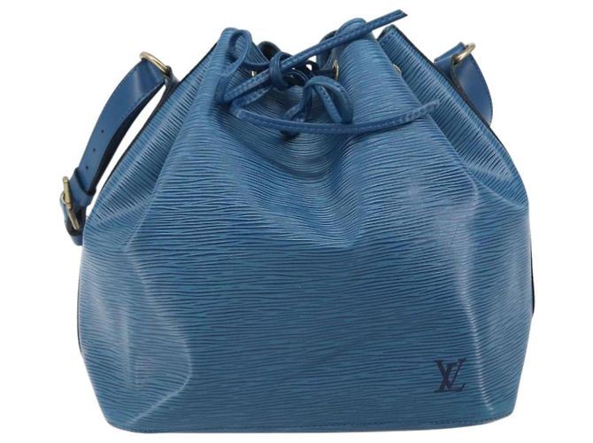 Noe LOUIS VUITTON Borsa a Spalla Petit Noé Epi Blu M44105 LV Auth BA10617 - vista 13