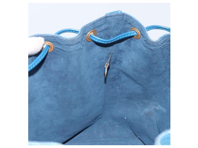 Noe LOUIS VUITTON Borsa a Spalla Petit Noé Epi Blu M44105 LV Auth BA10617 - vista 19
