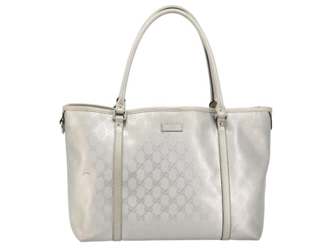 Borsa tote GG Implementation Gucci Argento 197953 Auth ka2232 - vista 13