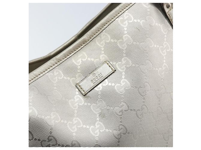 Borsa tote GG Implementation Gucci Argento 197953 Auth ka2232 - vista 17