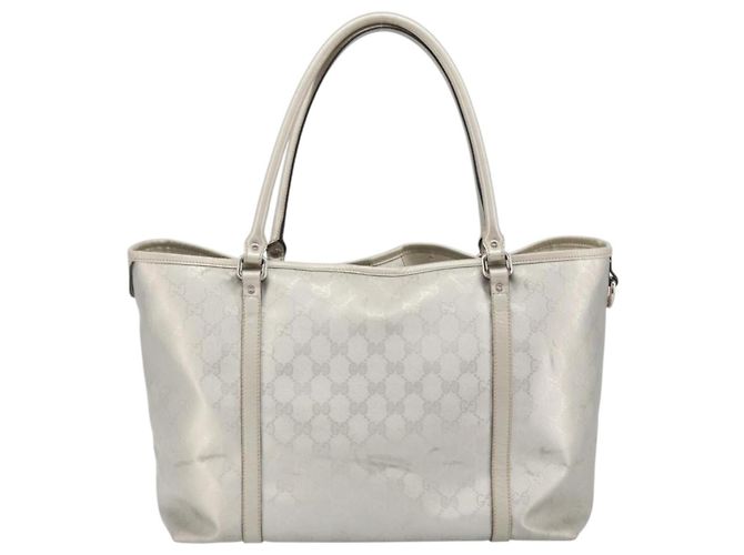 Borsa tote GG Implementation Gucci Argento 197953 Auth ka2232 - vista 2