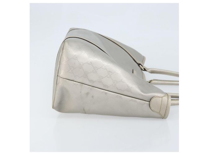 Borsa tote GG Implementation Gucci Argento 197953 Auth ka2232 - vista 3