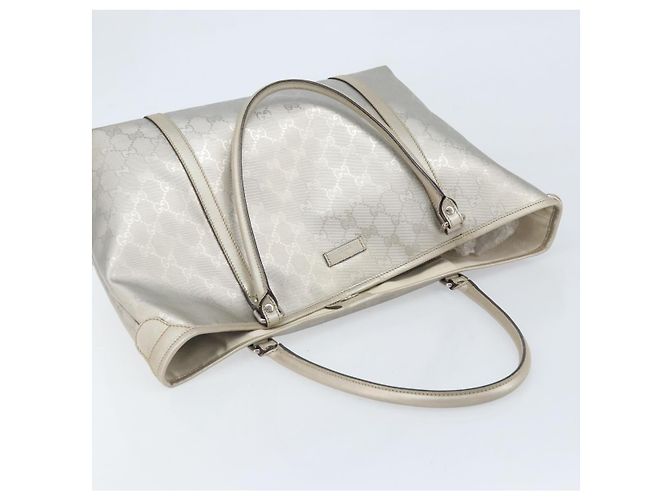 Borsa tote GG Implementation Gucci Argento 197953 Auth ka2232 - vista 6