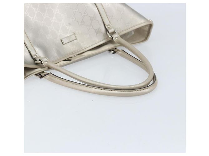 Borsa tote GG Implementation Gucci Argento 197953 Auth ka2232 - vista 7