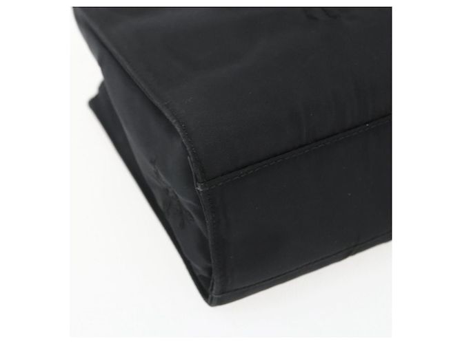 PRADA Borsa a mano in nylon nero Auth ti3686 - vista 14