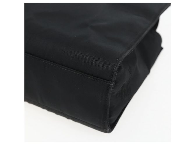 PRADA Borsa a mano in nylon nero Auth ti3686 - vista 15
