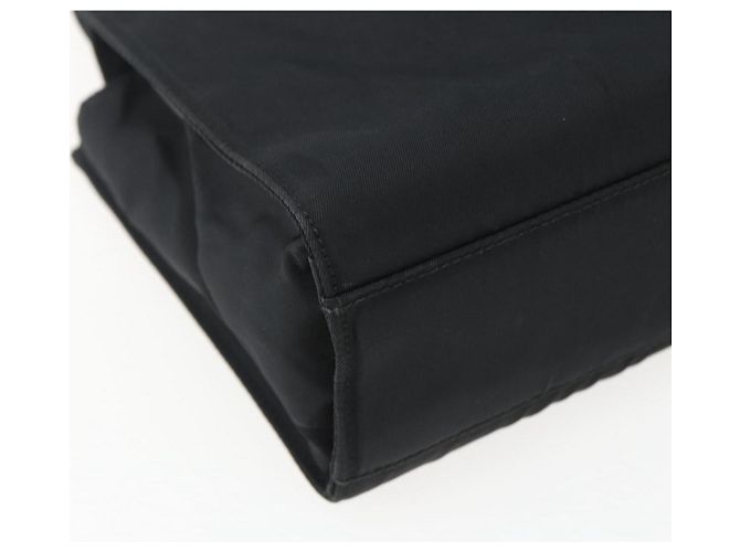 PRADA Borsa a mano in nylon nero Auth ti3686 - vista 16
