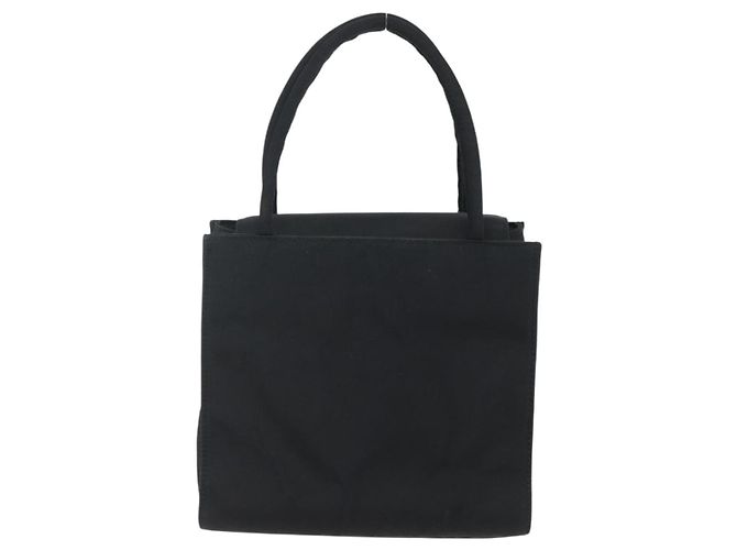 PRADA Borsa a mano in nylon nero Auth ti3686 - vista 2