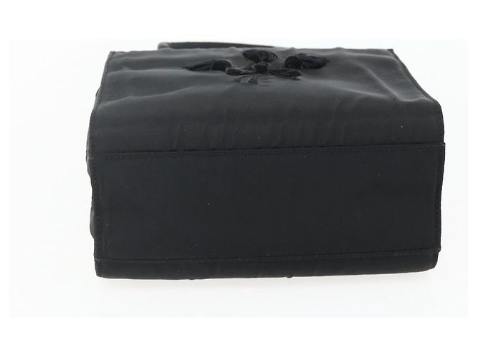 PRADA Borsa a mano in nylon nero Auth ti3686 - vista 5
