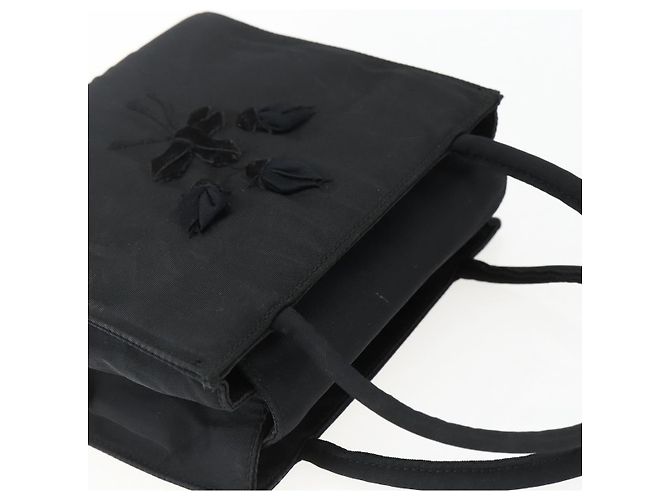 PRADA Borsa a mano in nylon nero Auth ti3686 - vista 6