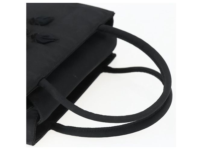 PRADA Borsa a mano in nylon nero Auth ti3686 - vista 7