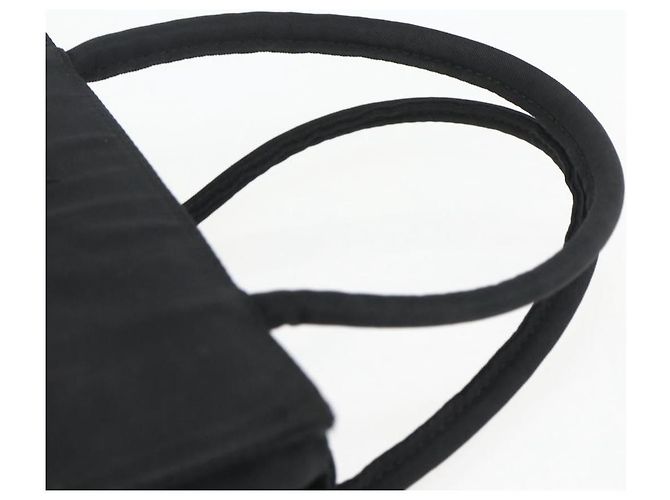 PRADA Borsa a mano in nylon nero Auth ti3686 - vista 8