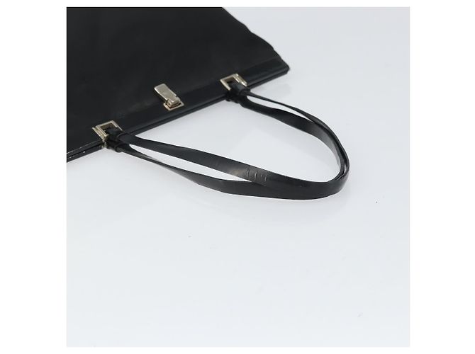 Borsa Tote Prada in Nylon Nero Argento Auth ti3730 - vista 7
