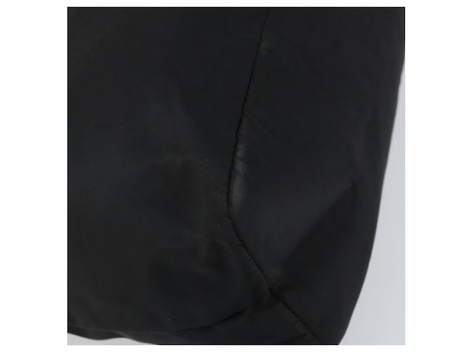 Borsa Tote Prada in Nylon Nero Argento Auth ti3730 - vista 9