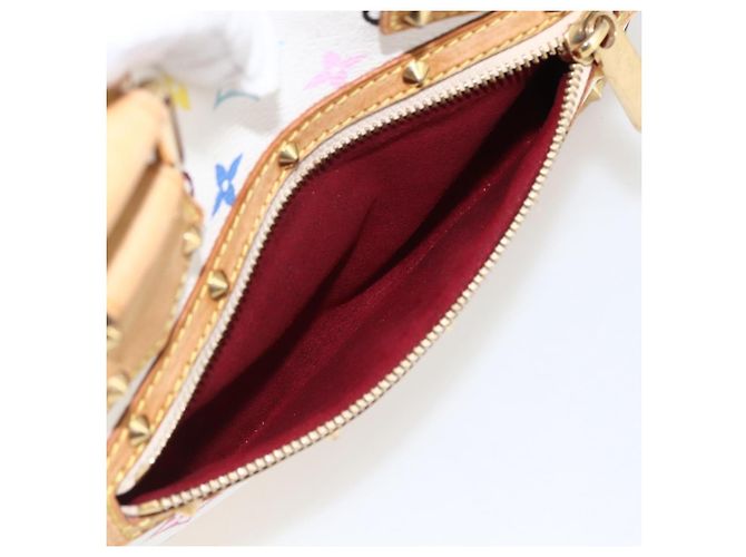 LOUIS VUITTON Monogramm Multicolor Alma Handtasche Weiß M92647 LV Auth BA10658 - Ansicht 20