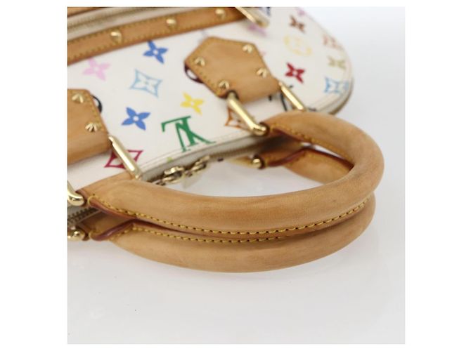 LOUIS VUITTON Monogramm Multicolor Alma Handtasche Weiß M92647 LV Auth BA10658 - Ansicht 7