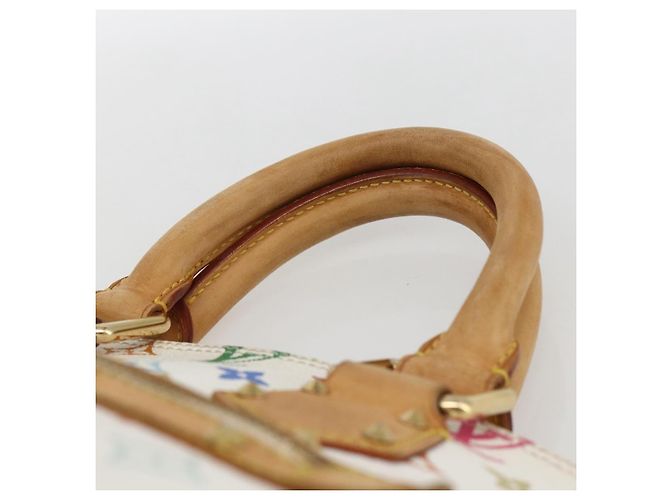 LOUIS VUITTON Monogramm Multicolor Alma Handtasche Weiß M92647 LV Auth BA10658 - Ansicht 8