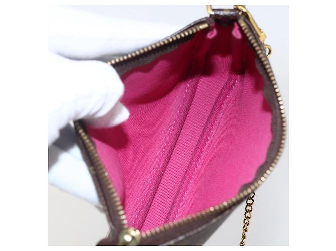 LOUIS VUITTON Mini Pochette Accessori Ski Bear Monogram M67769 Auth 168214SM Monogramma - vista 10