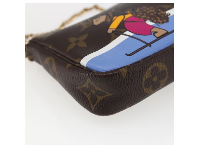 LOUIS VUITTON Mini Pochette Accessori Ski Bear Monogram M67769 Auth 168214SM Monogramma - vista 15