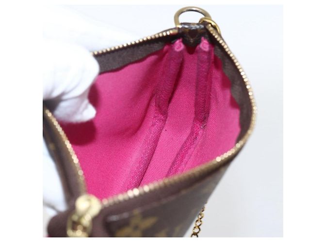 LOUIS VUITTON Mini Pochette Accessori Ski Bear Monogram M67769 Auth 168214SM Monogramma - vista 20