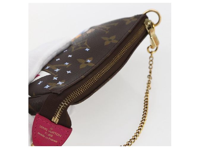 LOUIS VUITTON Mini Pochette Accessori Ski Bear Monogram M67769 Auth 168214SM Monogramma - vista 6