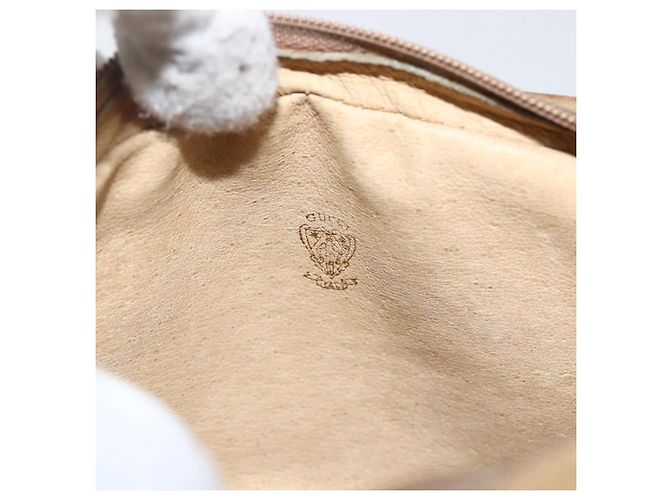 Gucci Borsa a Spalla Micro GG in Tela Beige Oro Auth ti3682 D'oro - vista 11