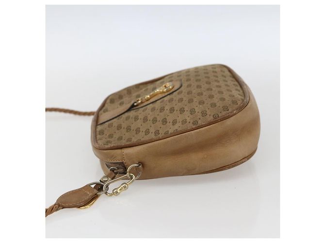 Gucci Borsa a Spalla Micro GG in Tela Beige Oro Auth ti3682 D'oro - vista 3
