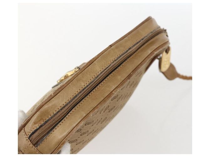 Gucci Borsa a Spalla Micro GG in Tela Beige Oro Auth ti3682 D'oro - vista 6