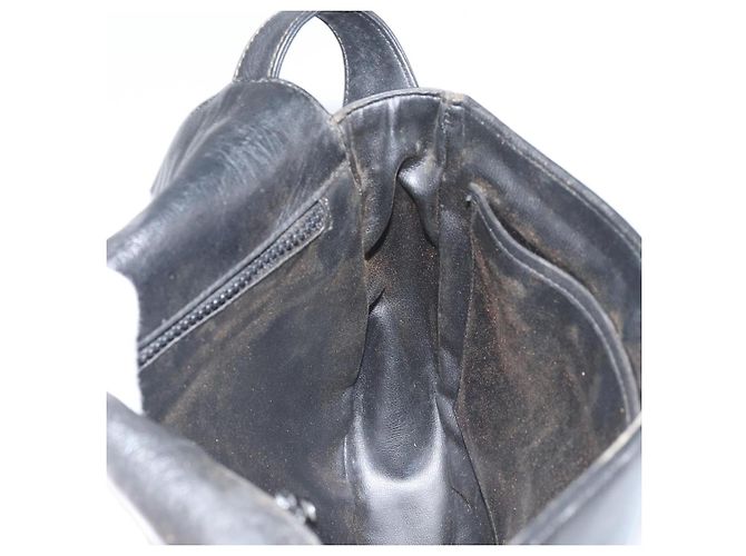 Céline CELINE Macadam Canvas Schultertasche PVC Schwarz Gold Auth ka2364 Golden - Ansicht 20