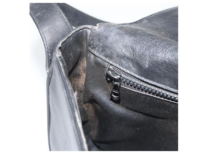 Céline CELINE Macadam Canvas Schultertasche PVC Schwarz Gold Auth ka2364 Golden - Ansicht 22