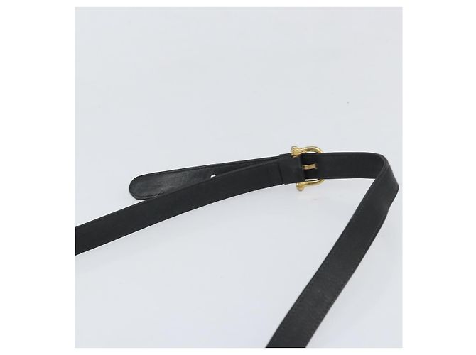 Céline CELINE Macadam Canvas Schultertasche PVC Schwarz Gold Auth ka2364 Golden - Ansicht 8