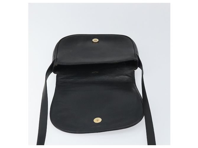 Céline CELINE Macadam Canvas Schultertasche PVC Schwarz Gold Auth ka2364 Golden - Ansicht 9