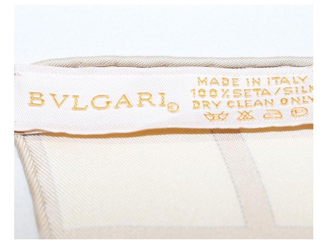 Bulgari BVLGARI Bootmuster-Schal Seide ""Davide Pizzigoni"" Rot Auth BA10715V - Ansicht 11