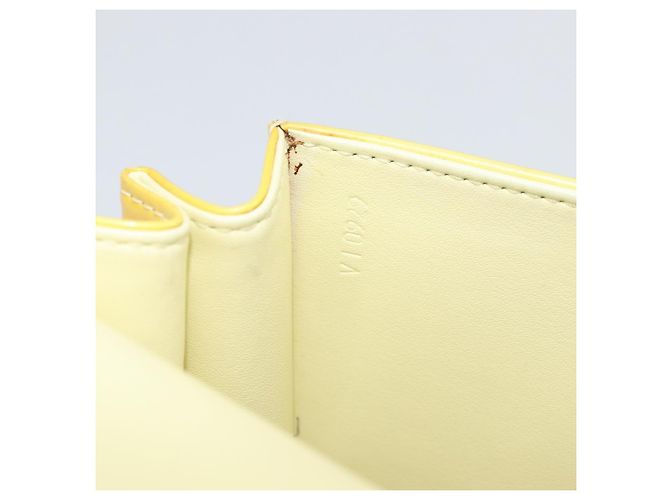 LOUIS VUITTON Borsa Spring Street Monogram Vernis Giallo Lime M91068 Auth BA10357 D'oro - vista 12