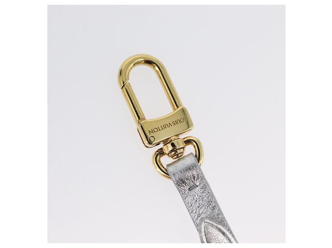 LOUIS VUITTON Schneeflocken Charm Leder Silber M79293 LV Auth 168249M - Ansicht 5