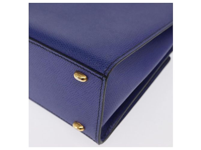 Borsa a mano CÉLINE Circle in pelle viola e oro Auth 171089 D'oro Porpora - vista 16